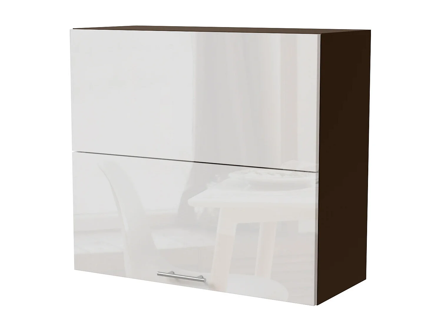 KÜCHENHÄNGESCHRANK Essen W8B/80-AV Weiß Hochglanz / Lava Matt 80 / 32,5 / 72cm