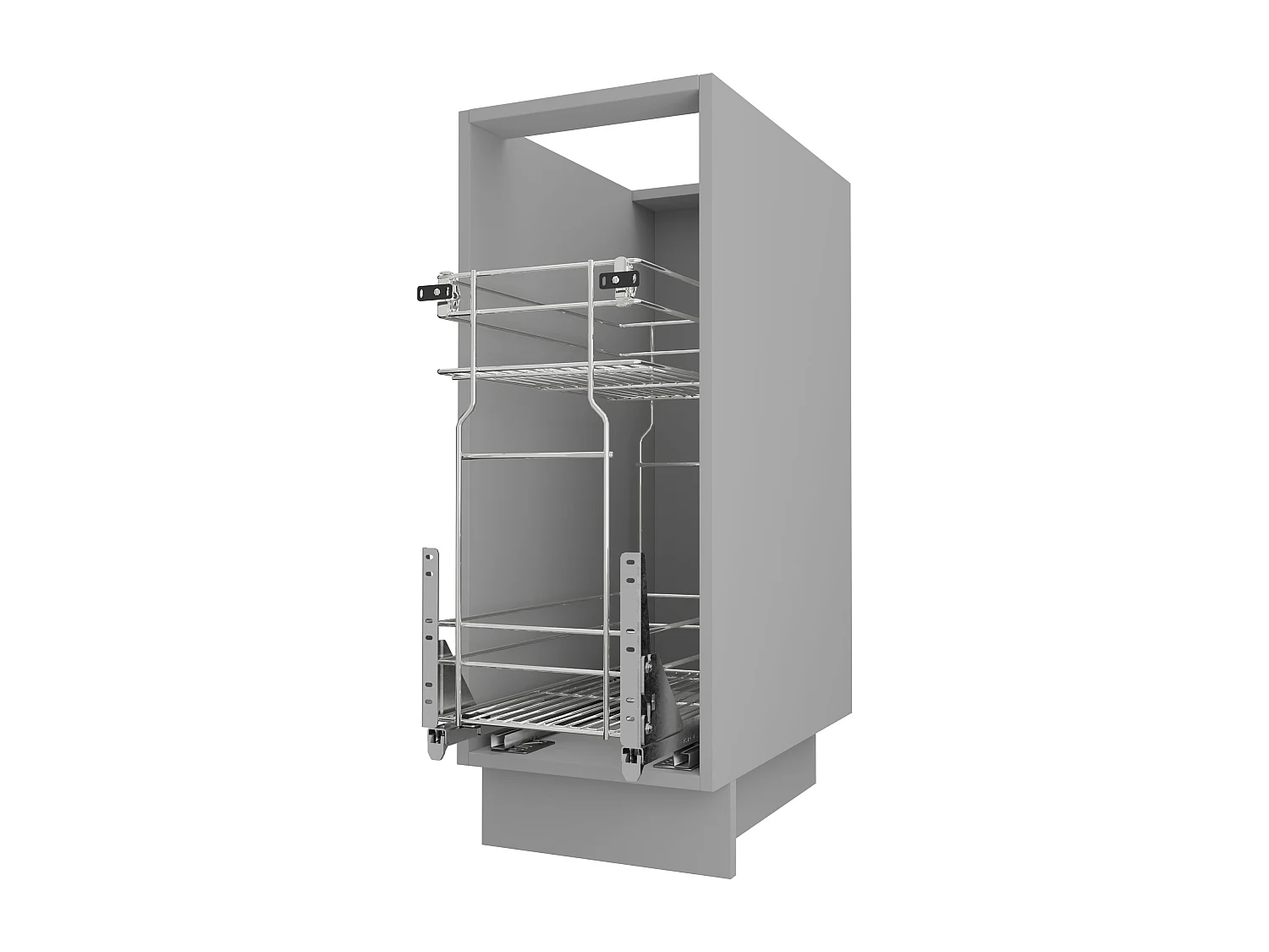 KÜCHENUNTERSCHRANK Essen D1D/40/kargo Grau Hochglanz / Grau Matt 40 / 50 / 82cm