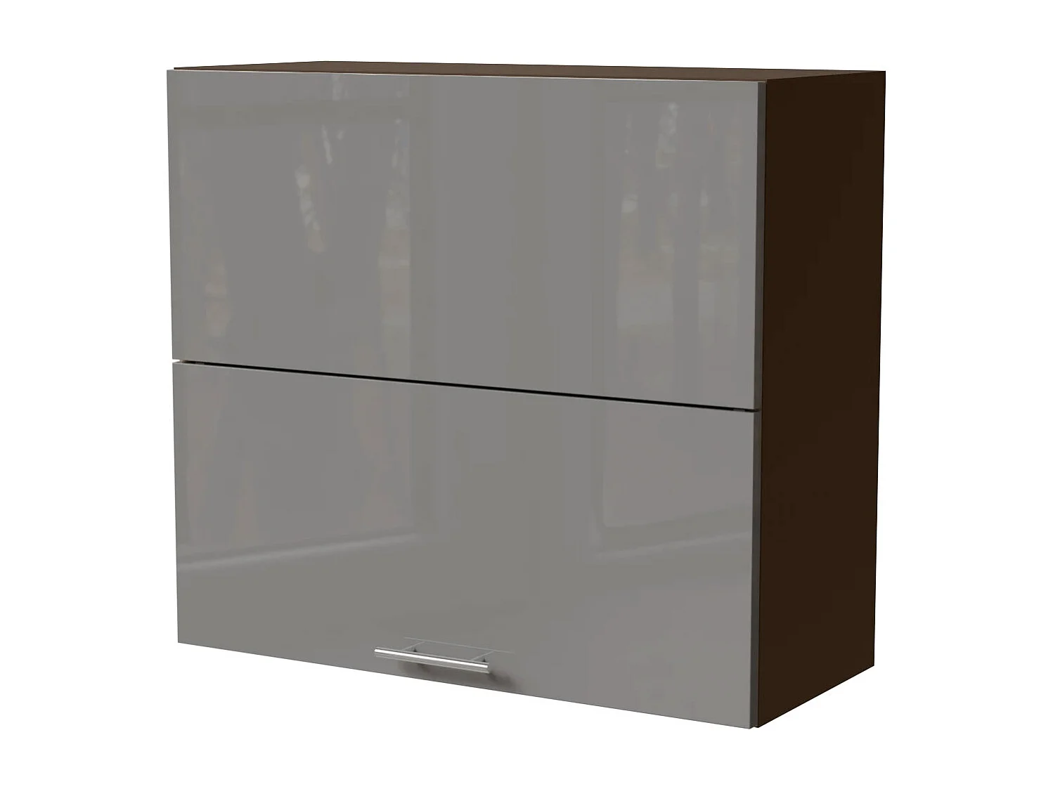 KÜCHENHÄNGESCHRANK Essen W8B/80-AV Grau Hochglanz / Lava Matt 80 / 32,5 / 72cm