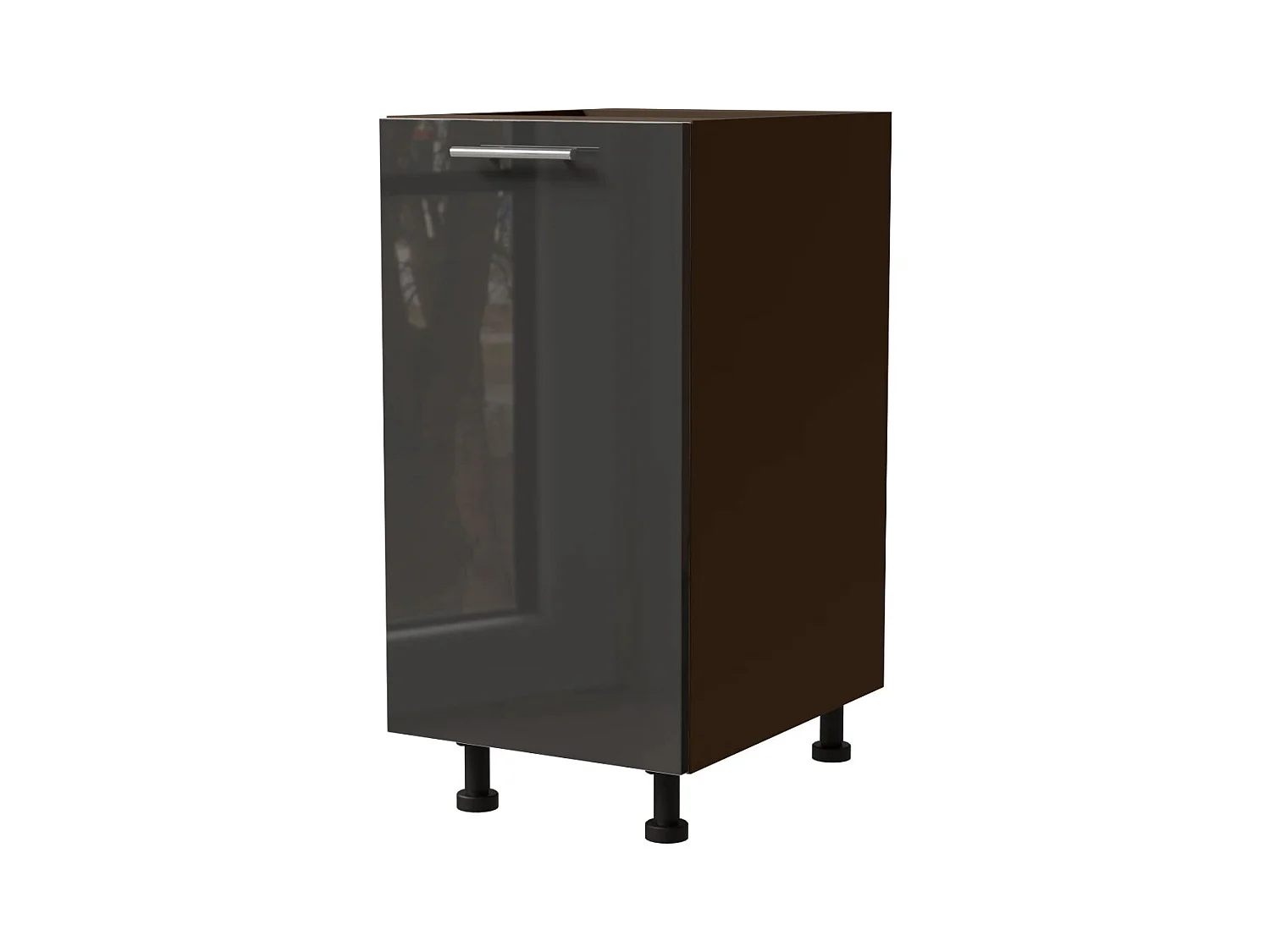 KÜCHENUNTERSCHRANK Essen D1D/40/kargo Graphit Hochglanz / Lava Matt 40 / 50 / 82cm
