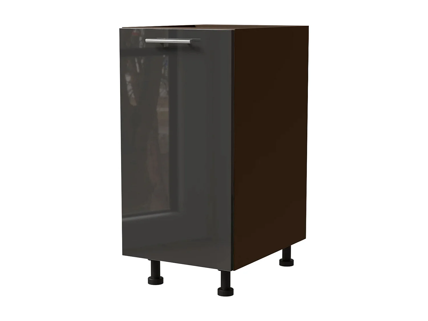 KÜCHENUNTERSCHRANK Essen D1D/40/kargo Graphit Hochglanz / Lava Matt 40 / 50 / 82cm