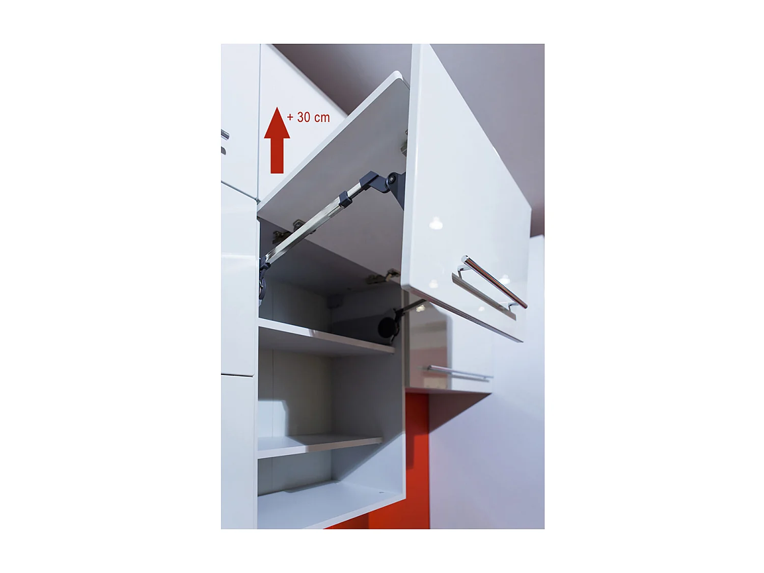 KÜCHENHÄNGESCHRANK Essen W8B/80-AV Graphit Hochglanz / Grau Matt 80 / 32,5 / 72cm