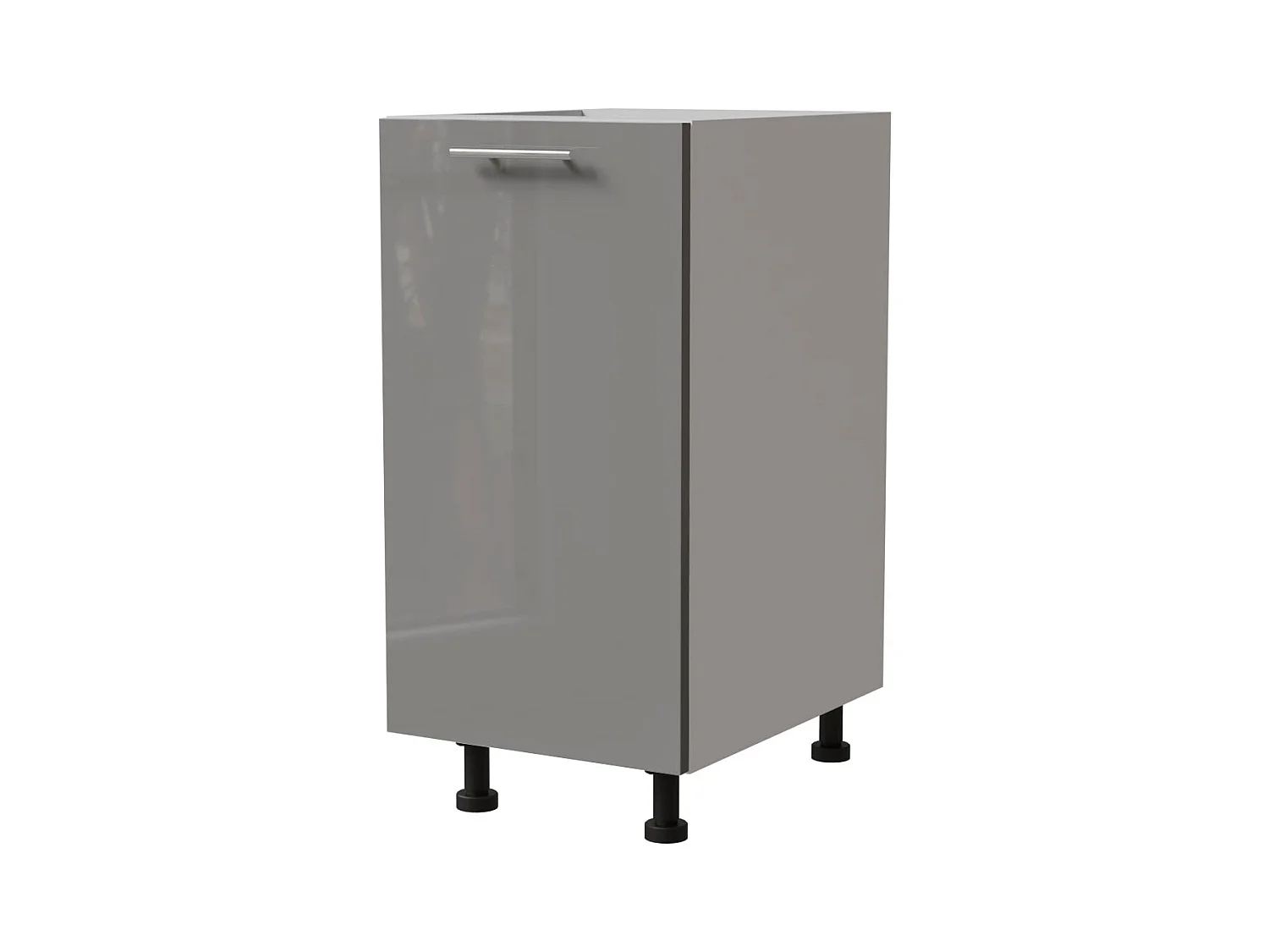 KÜCHENUNTERSCHRANK Essen D1D/40/kargo Grau Hochglanz / Weiß Matt 40 / 50 / 82cm