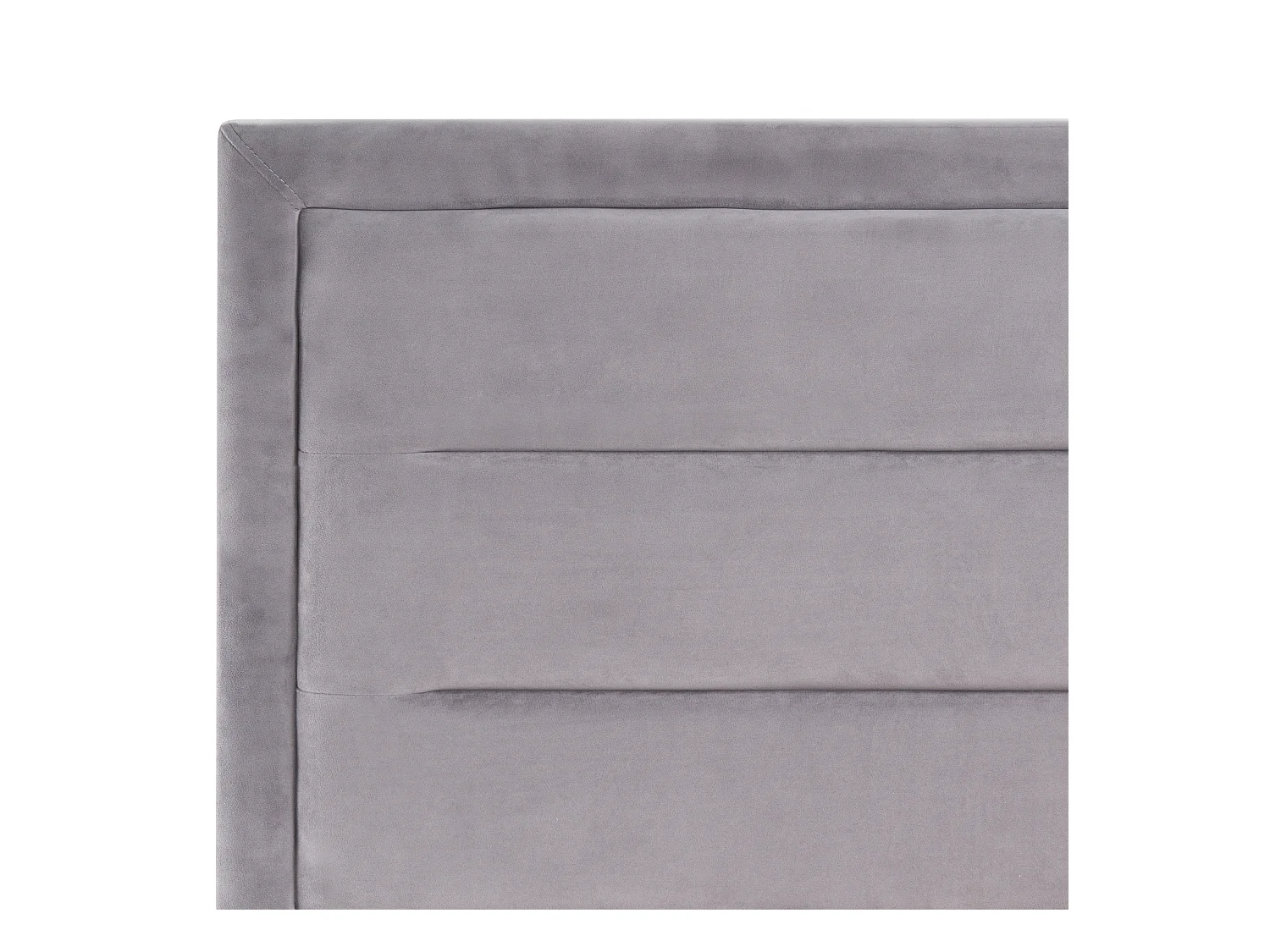 Lit à eau Velours ROUEN 160 x 200 cm Gris foncé