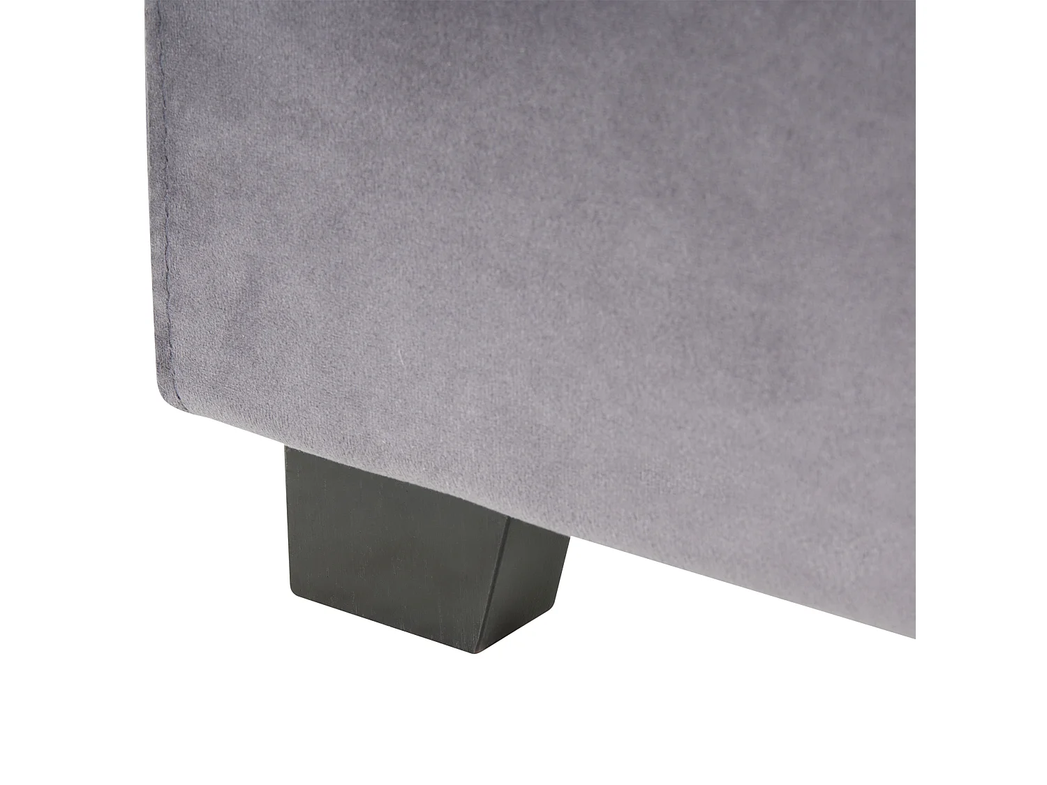 Lit à eau Velours ROUEN 160 x 200 cm Gris foncé