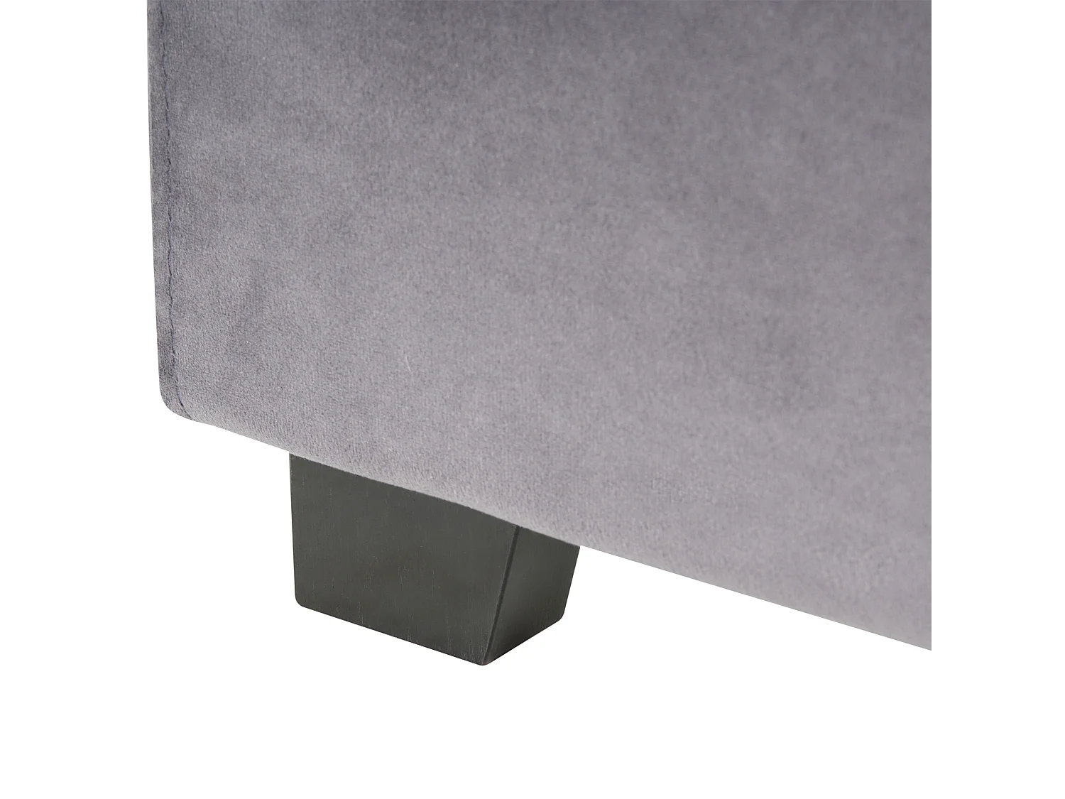 Lit à eau Velours ROUEN 160 x 200 cm Gris foncé