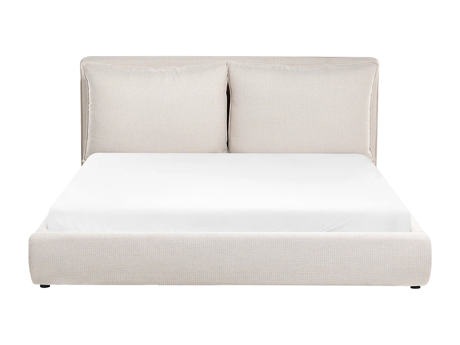 Lit à eau Tissu BAJONNA 180 x 200 cm Beige