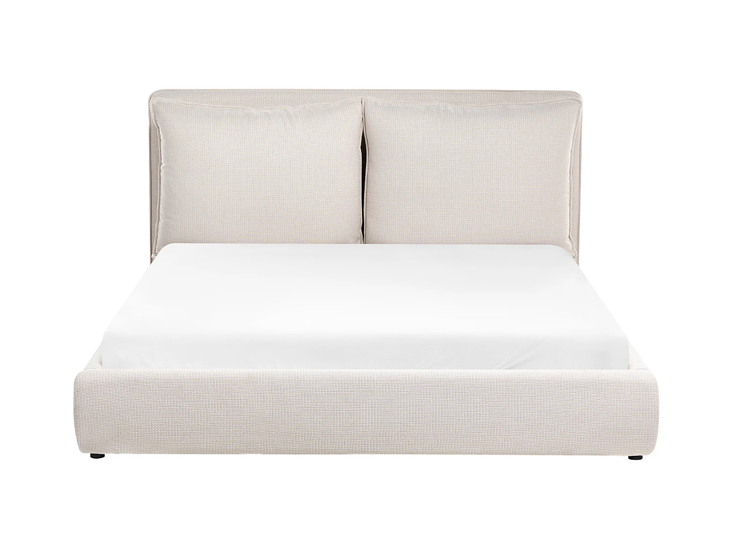 Lit à eau Tissu BAJONNA 160 x 200 cm Beige