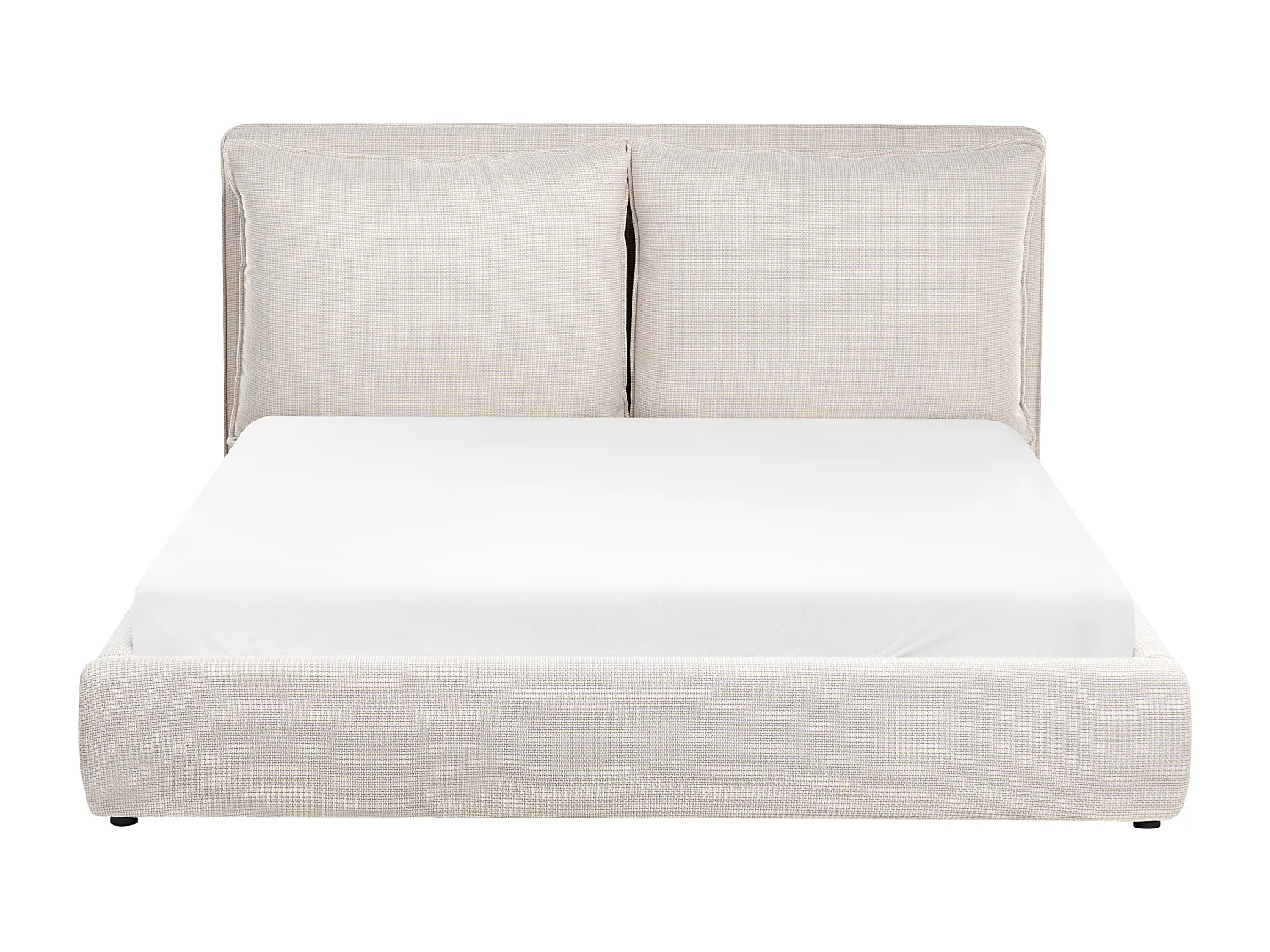 Lit à eau Tissu BAJONNA 160 x 200 cm Beige