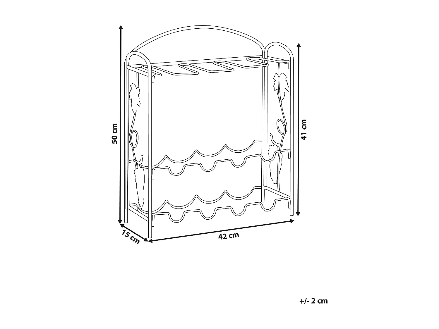 Porte-bouteille DONEGAL Métal Noir