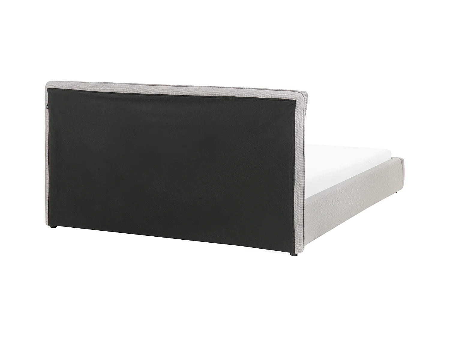 Lit à eau Tissu BAJONNA 160 x 200 cm Gris clair