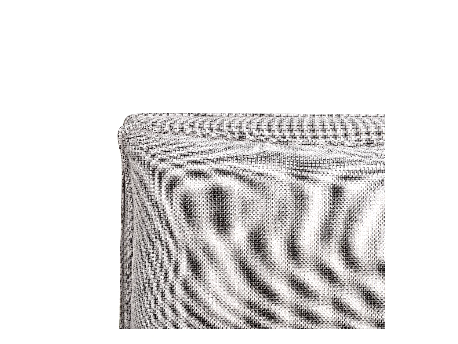 Lit à eau Tissu BAJONNA 160 x 200 cm Gris clair