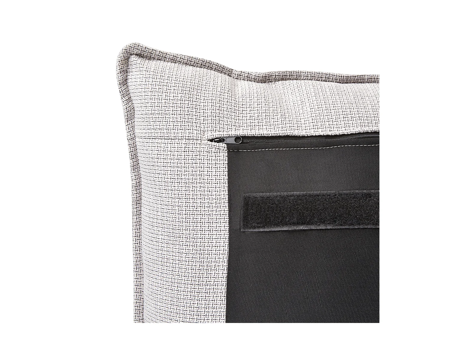 Lit à eau Tissu BAJONNA 160 x 200 cm Gris clair