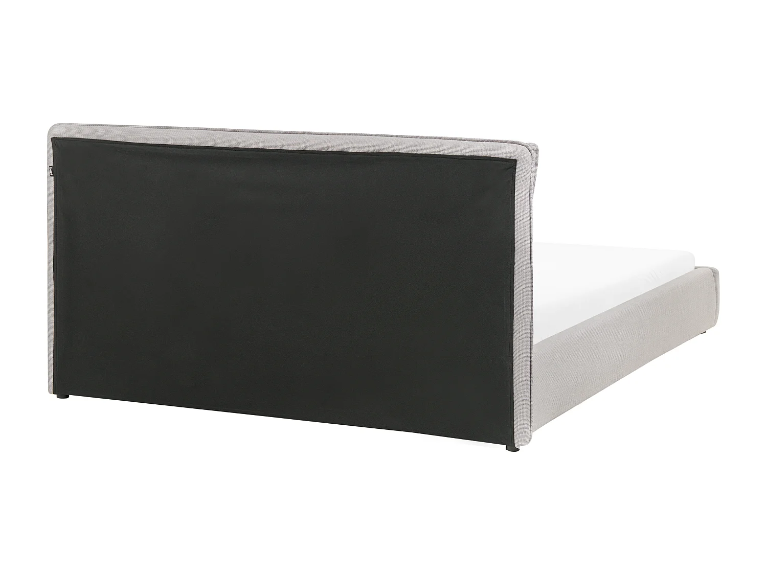 Lit à eau Tissu BAJONNA 160 x 200 cm Gris clair