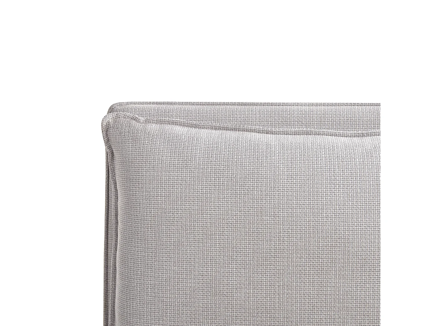 Lit à eau Tissu BAJONNA 160 x 200 cm Gris clair