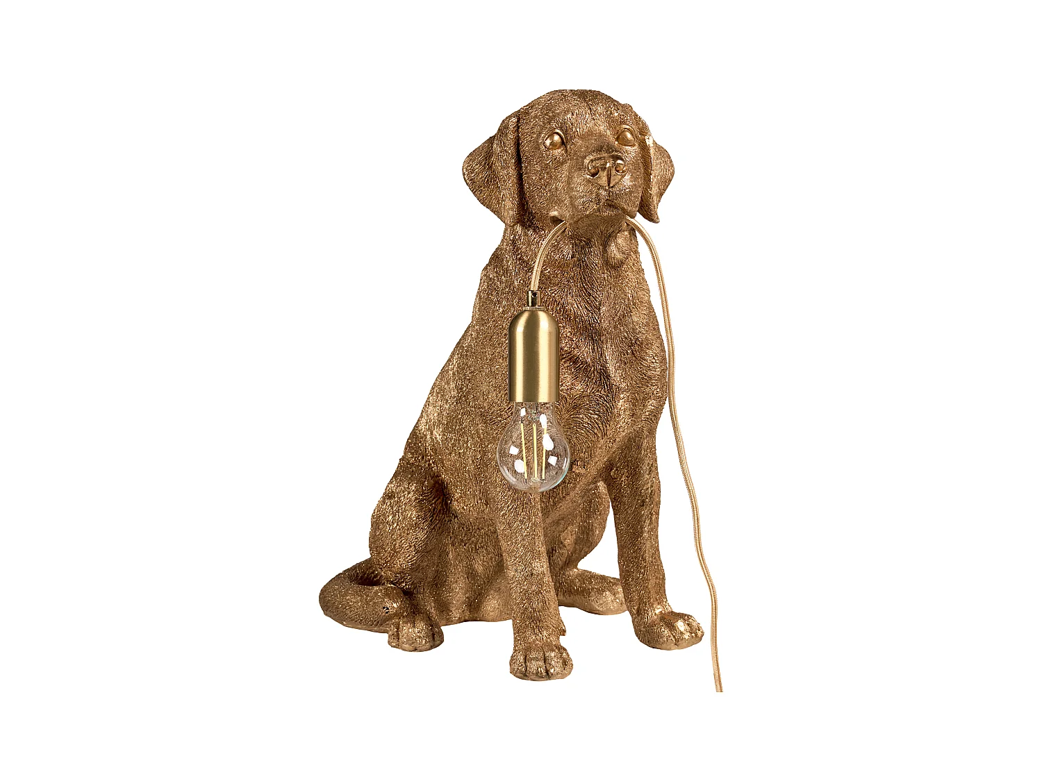 Lampe à poser Chien MARLEY Doré