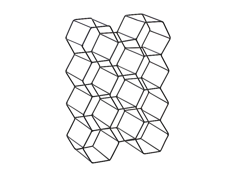 Porte-bouteille TRALEE Métal Noir