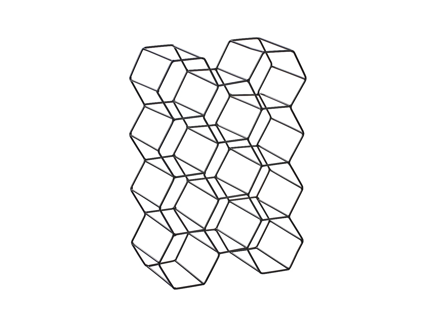 Porte-bouteille TRALEE Métal Noir