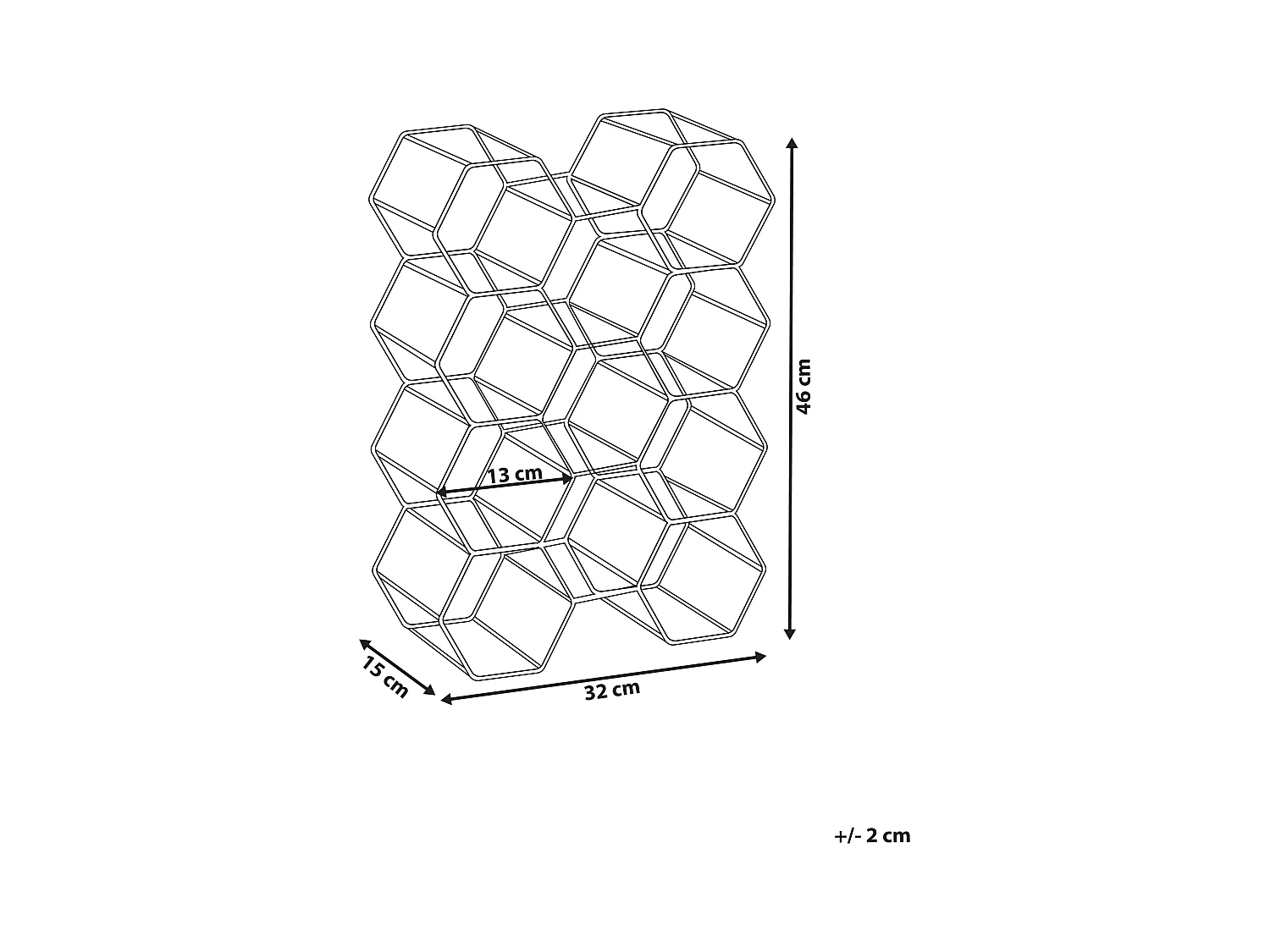 Porte-bouteille TRALEE Métal Noir