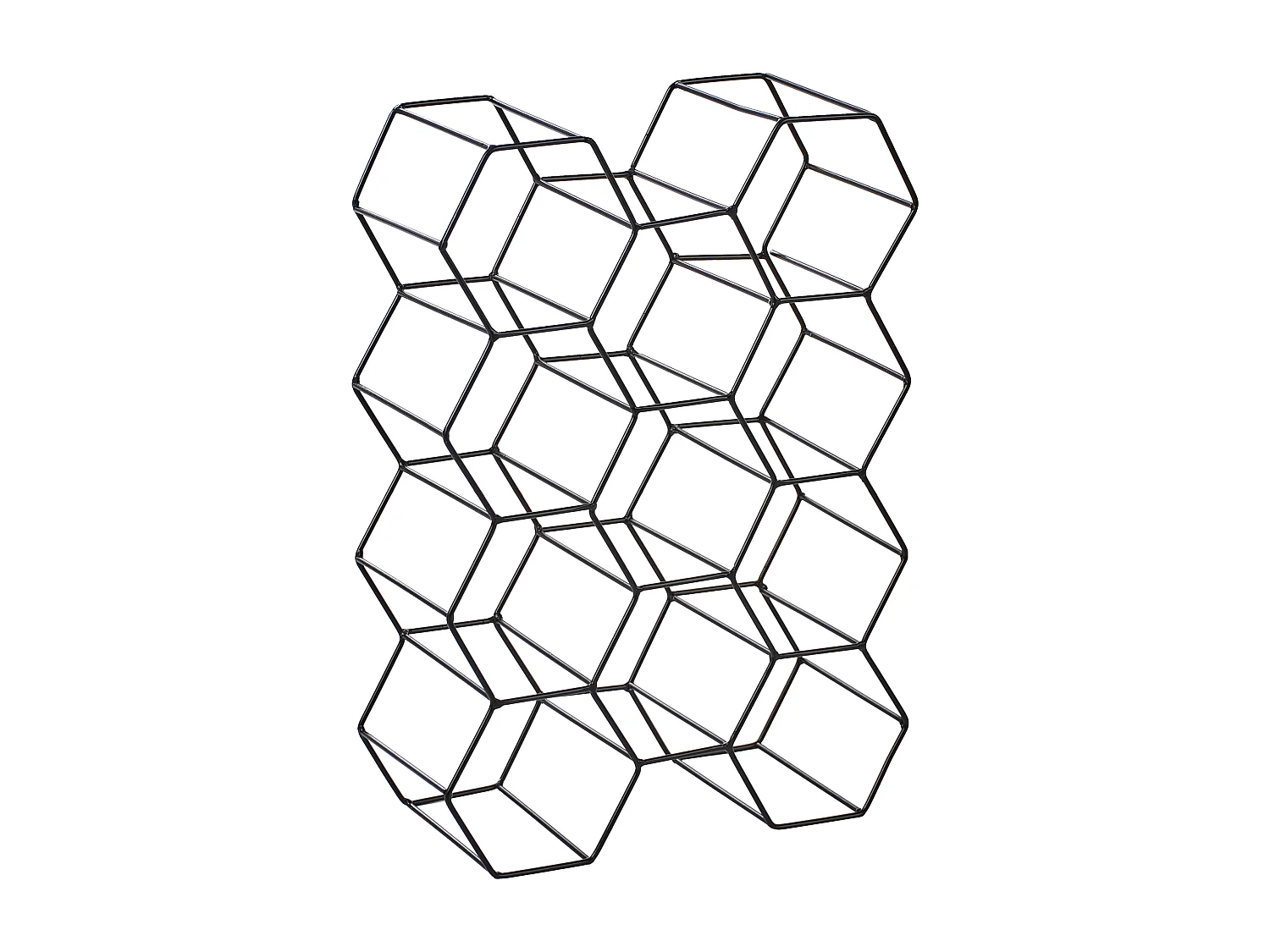 Porte-bouteille TRALEE Métal Noir