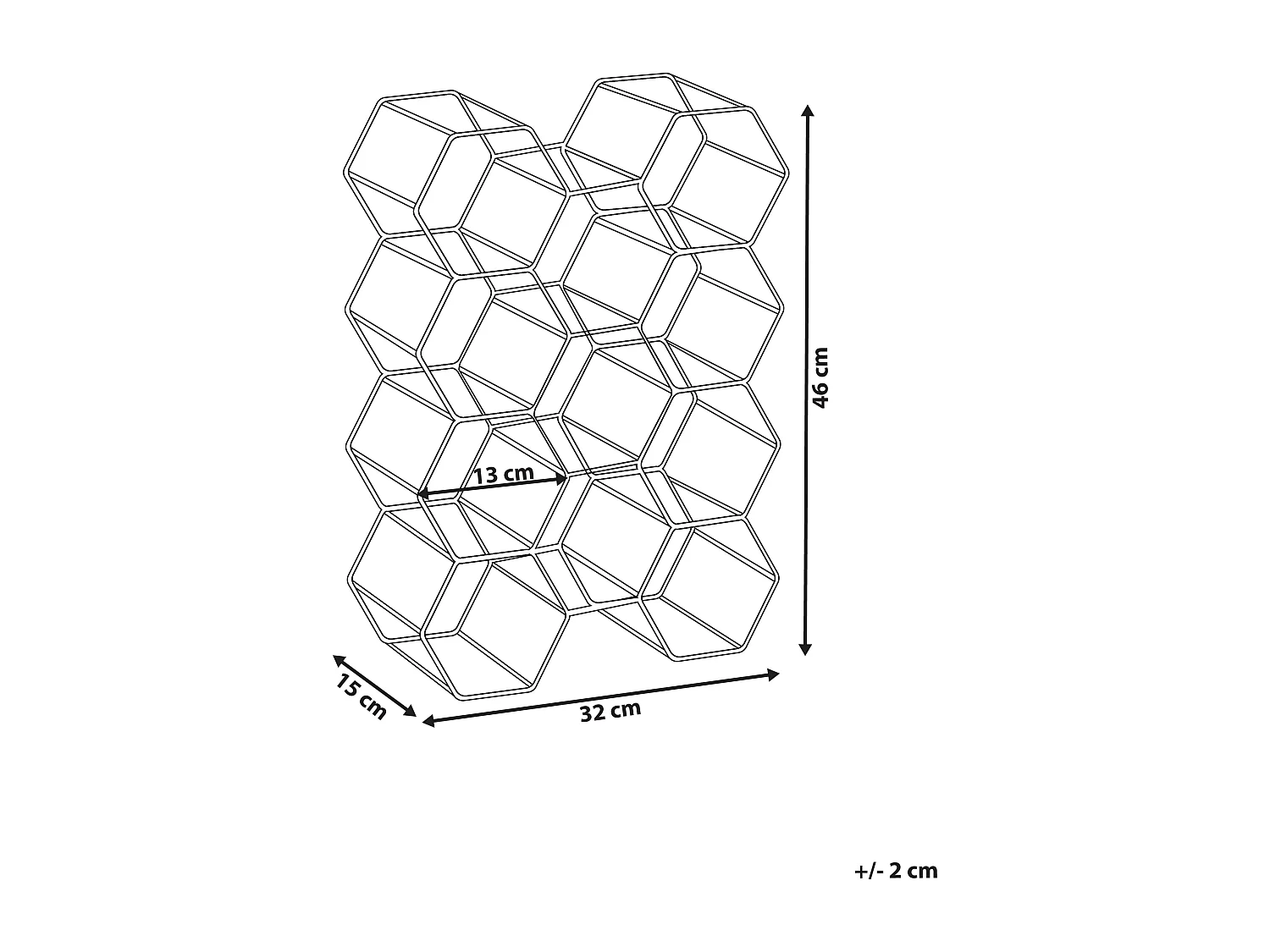 Porte-bouteille TRALEE Métal Noir