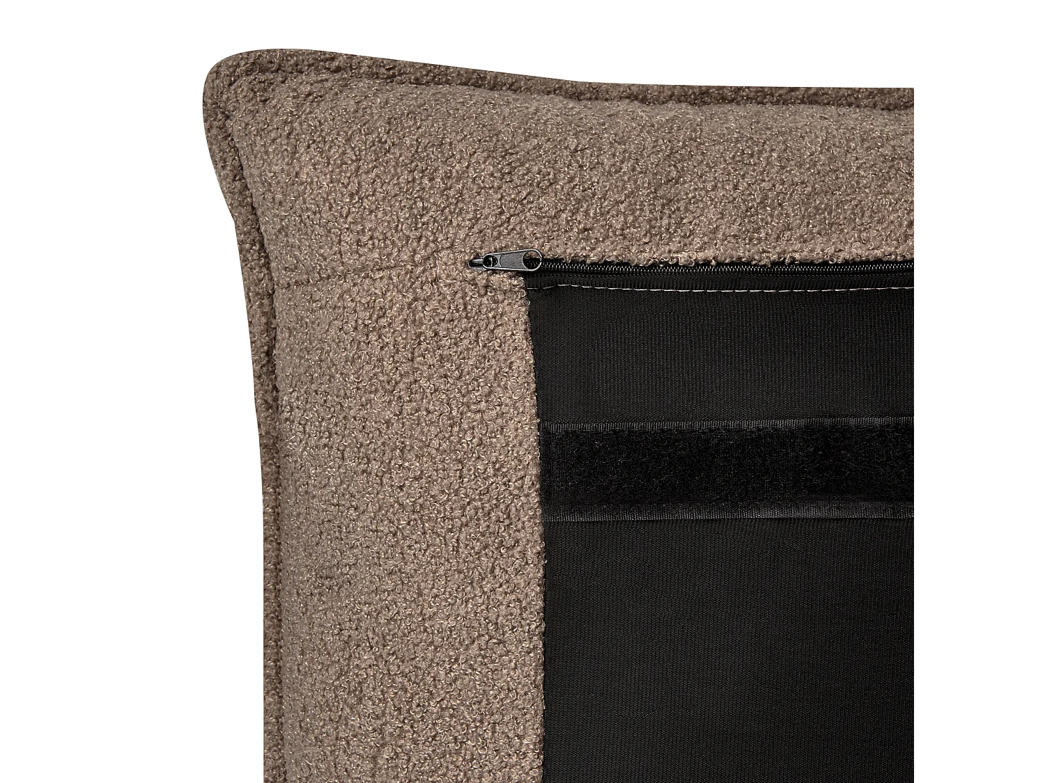 Lit à eau Bouclé BAJONNA 180 x 200 cm Marron