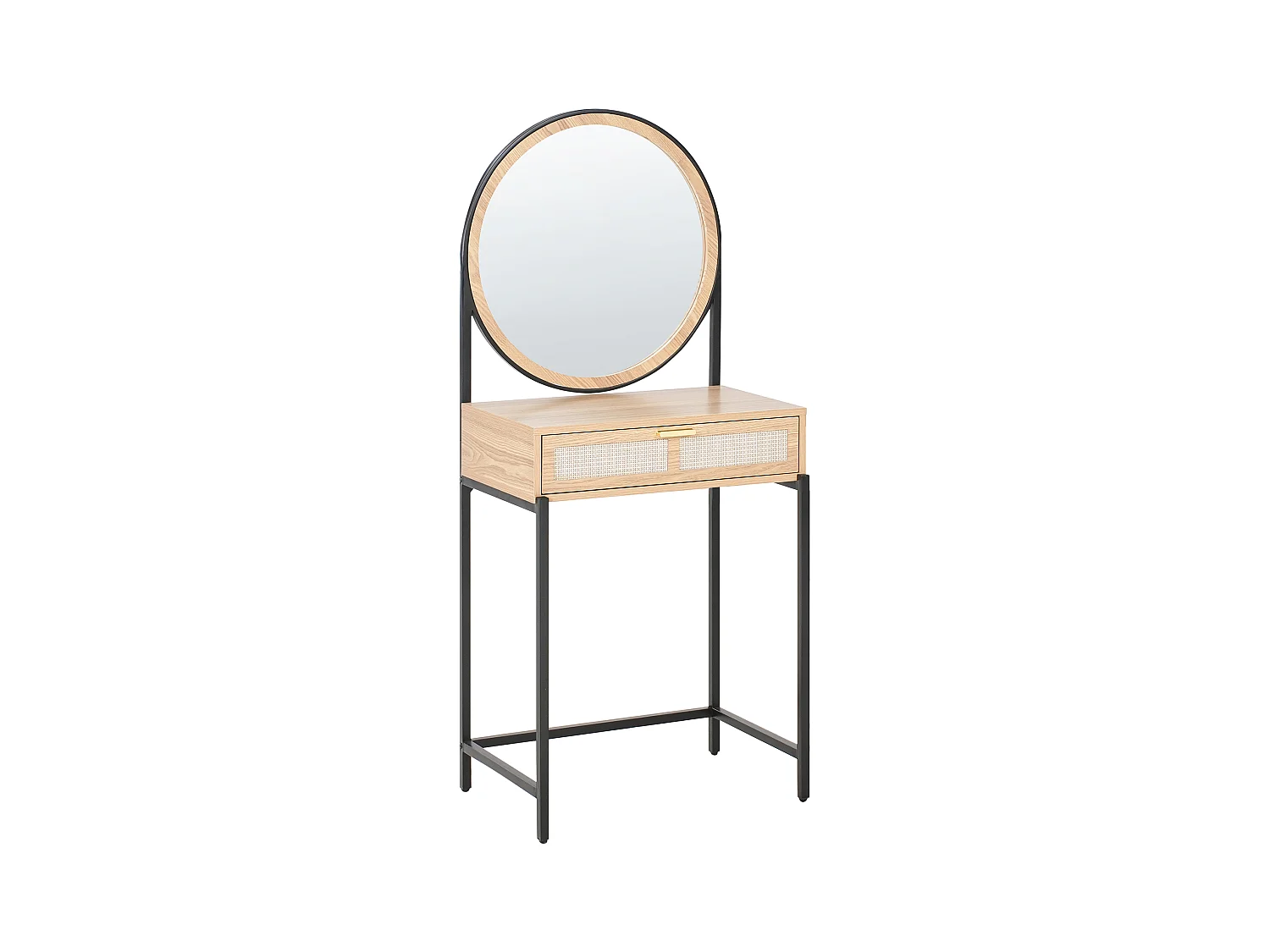 Coiffeuse avec miroir CASSIAR Marron clair