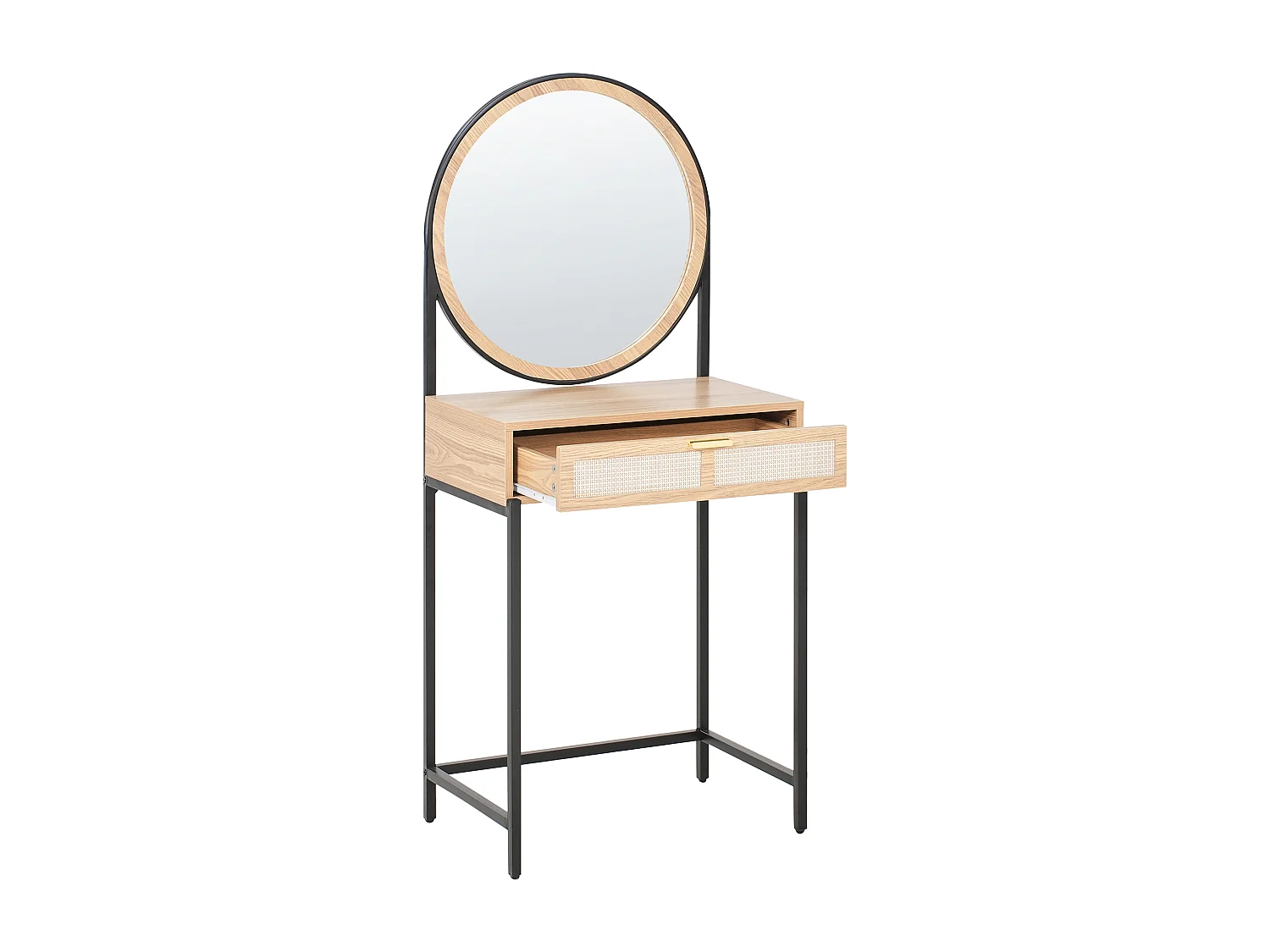 Coiffeuse avec miroir CASSIAR Marron clair