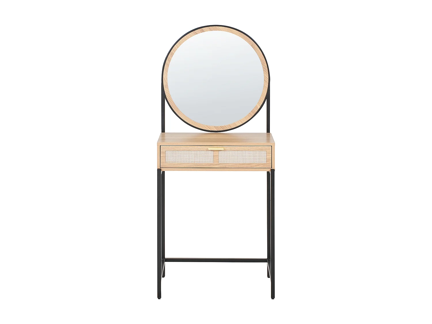 Coiffeuse avec miroir CASSIAR Marron clair