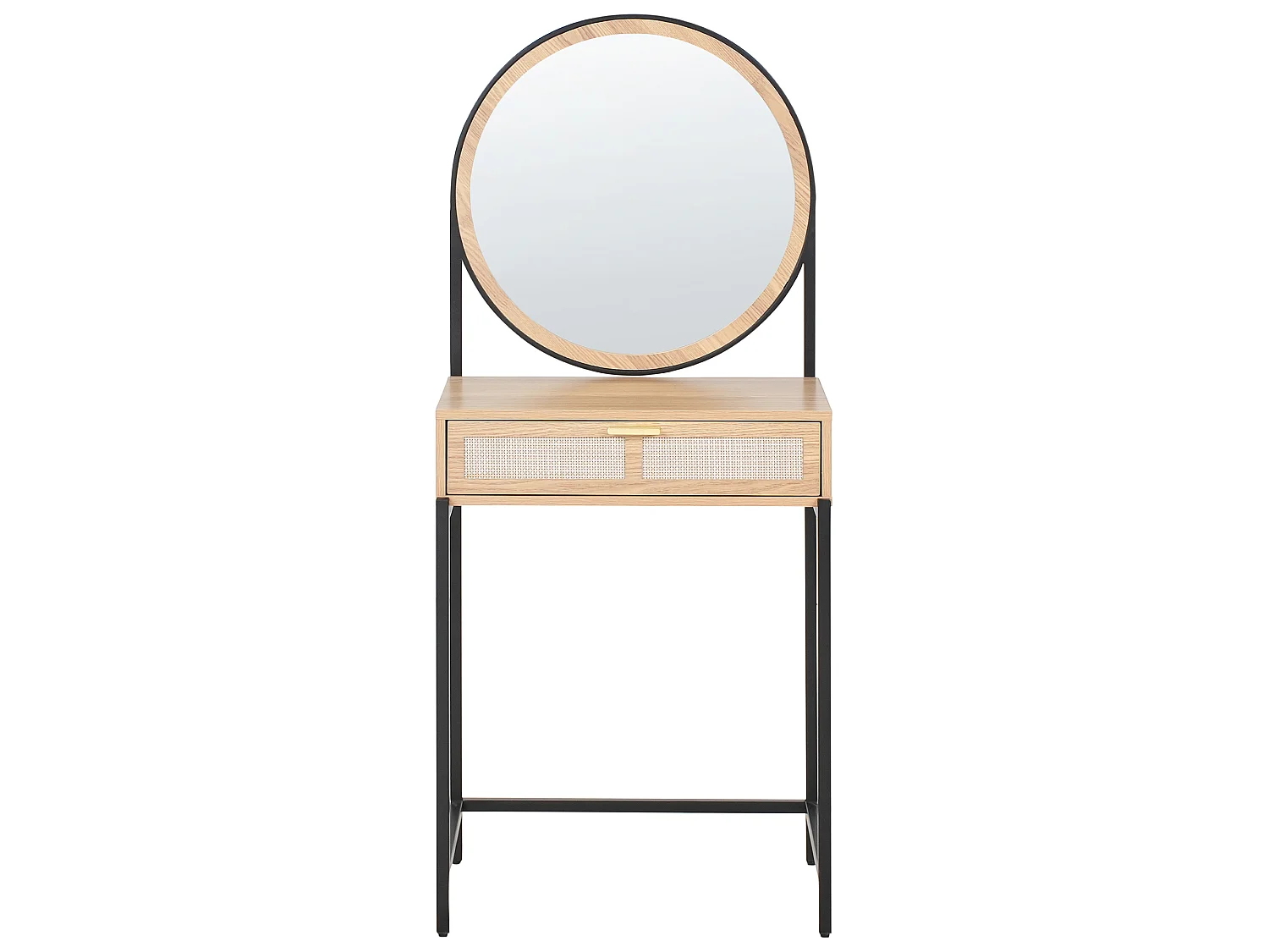 Dressing Table with Mirror CASSIAR Light Brown