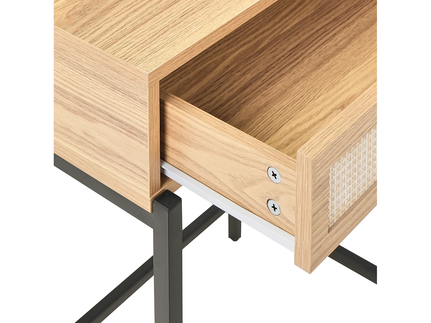 Dressing Table with Mirror CASSIAR Light Brown