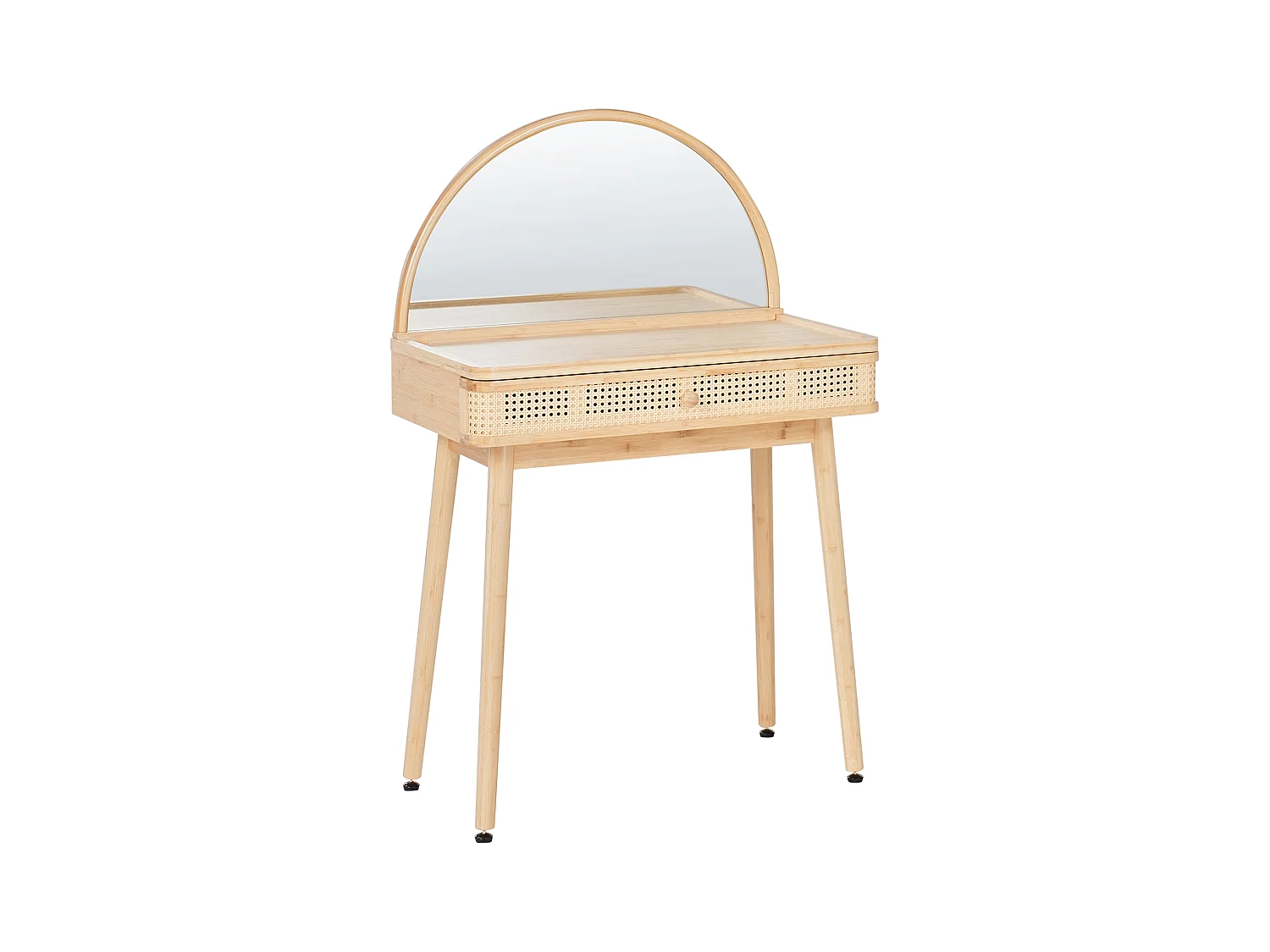 Coiffeuse avec miroir RANCHERIA Marron clair