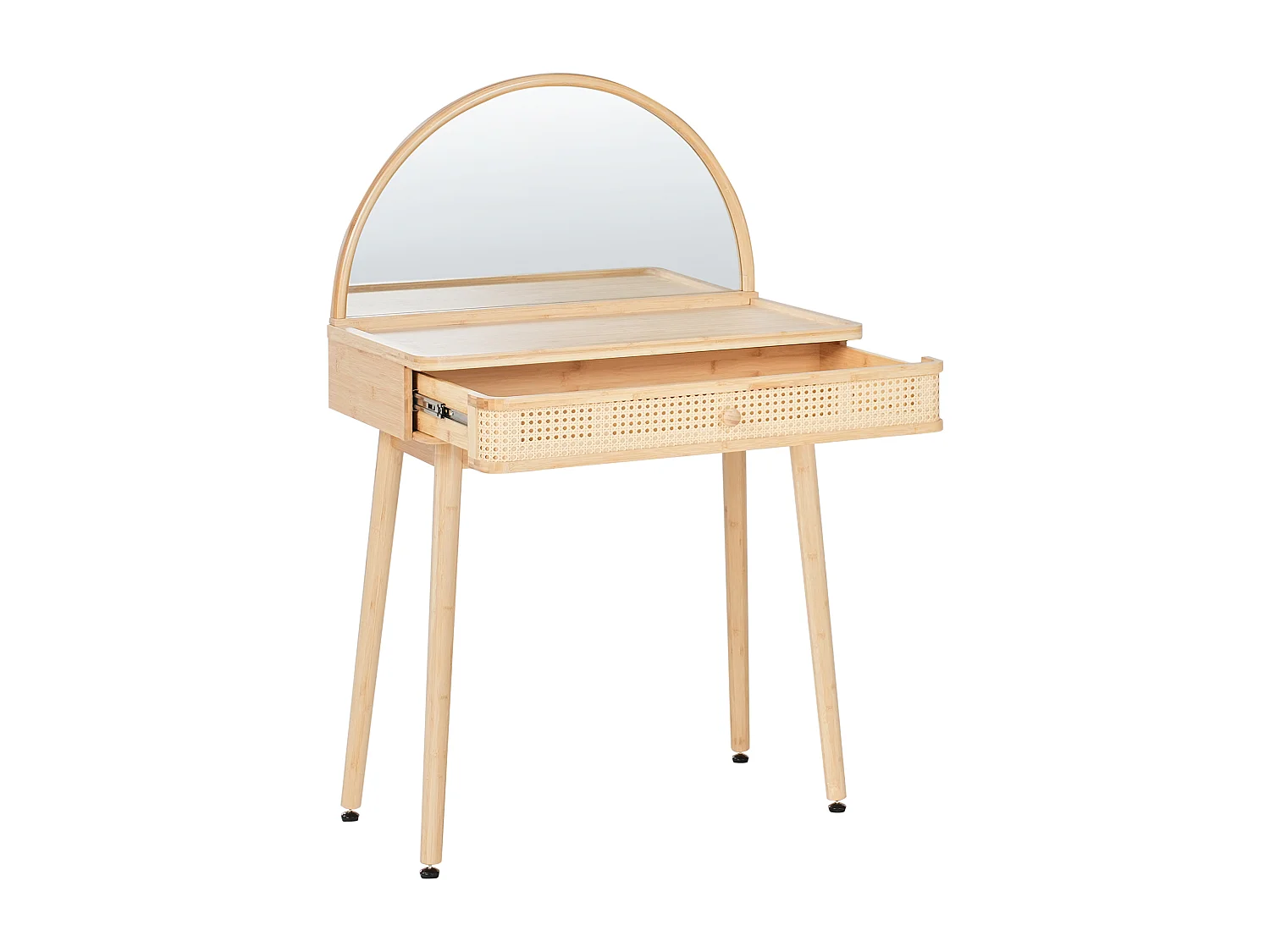 Coiffeuse avec miroir RANCHERIA Marron clair