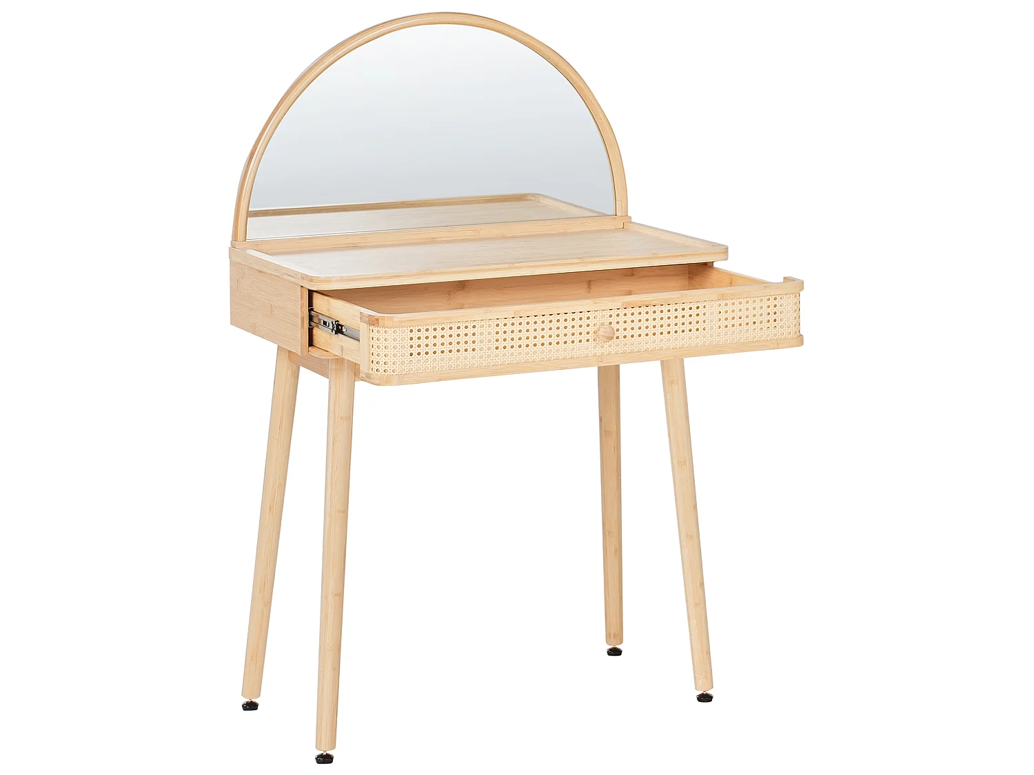 Dressing Table with Mirror RANCHERIA Light Brown