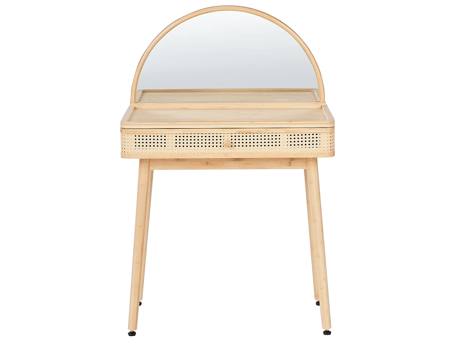 Dressing Table with Mirror RANCHERIA Light Brown