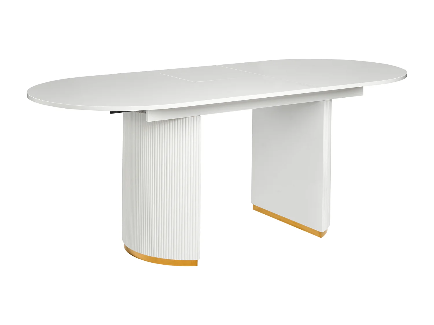 Table de salle à manger extensible DULVERTON Blanc 160/200 cm 90 cm