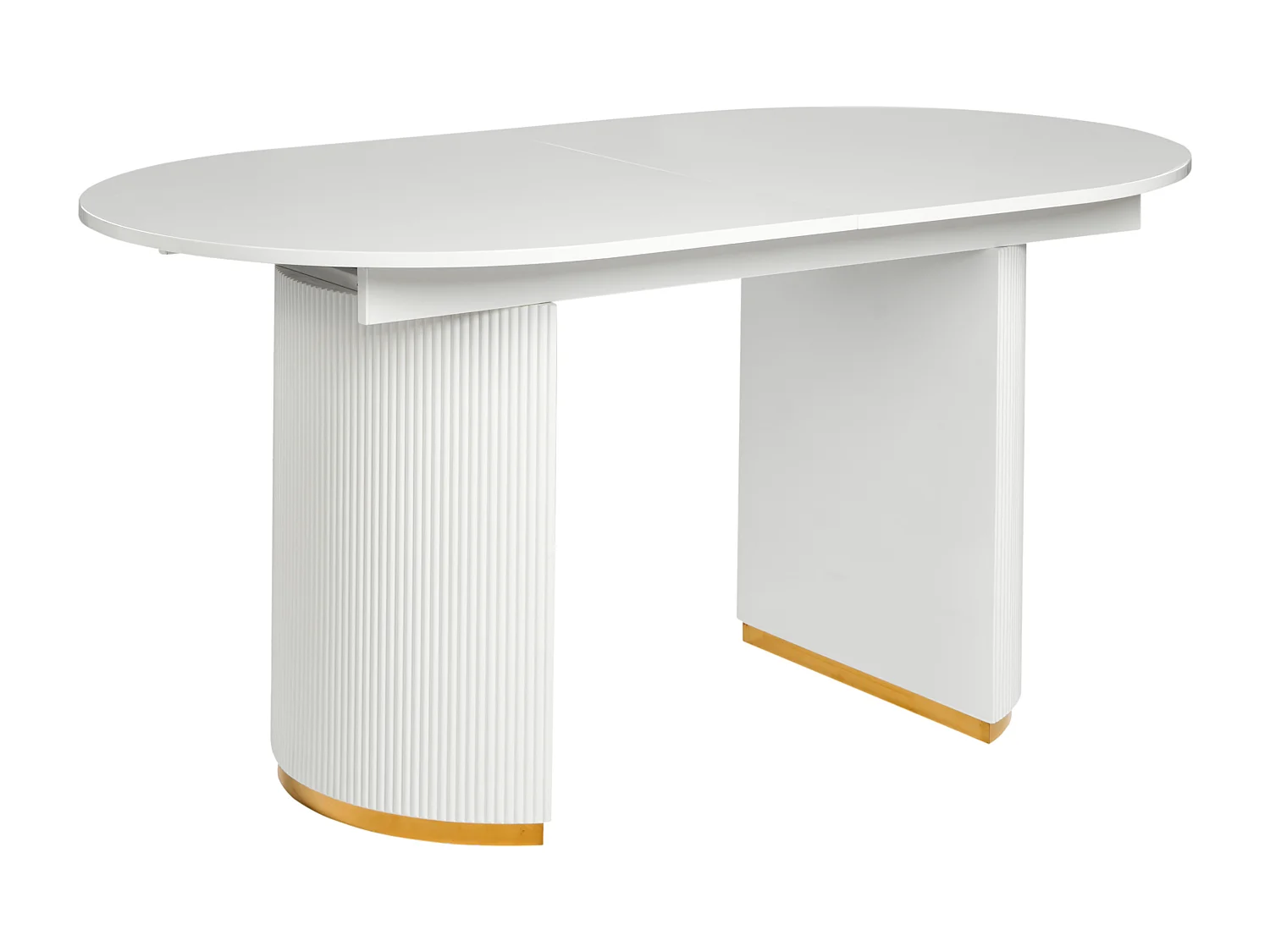Table de salle à manger extensible DULVERTON Blanc 160/200 cm 90 cm