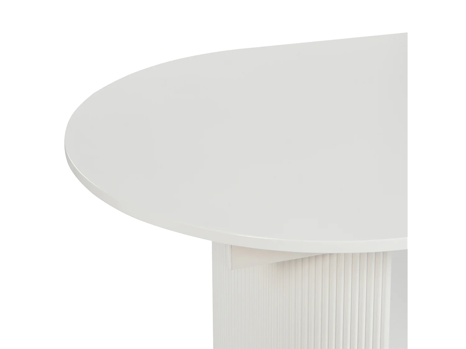 Table de salle à manger extensible DULVERTON Blanc 160/200 cm 90 cm