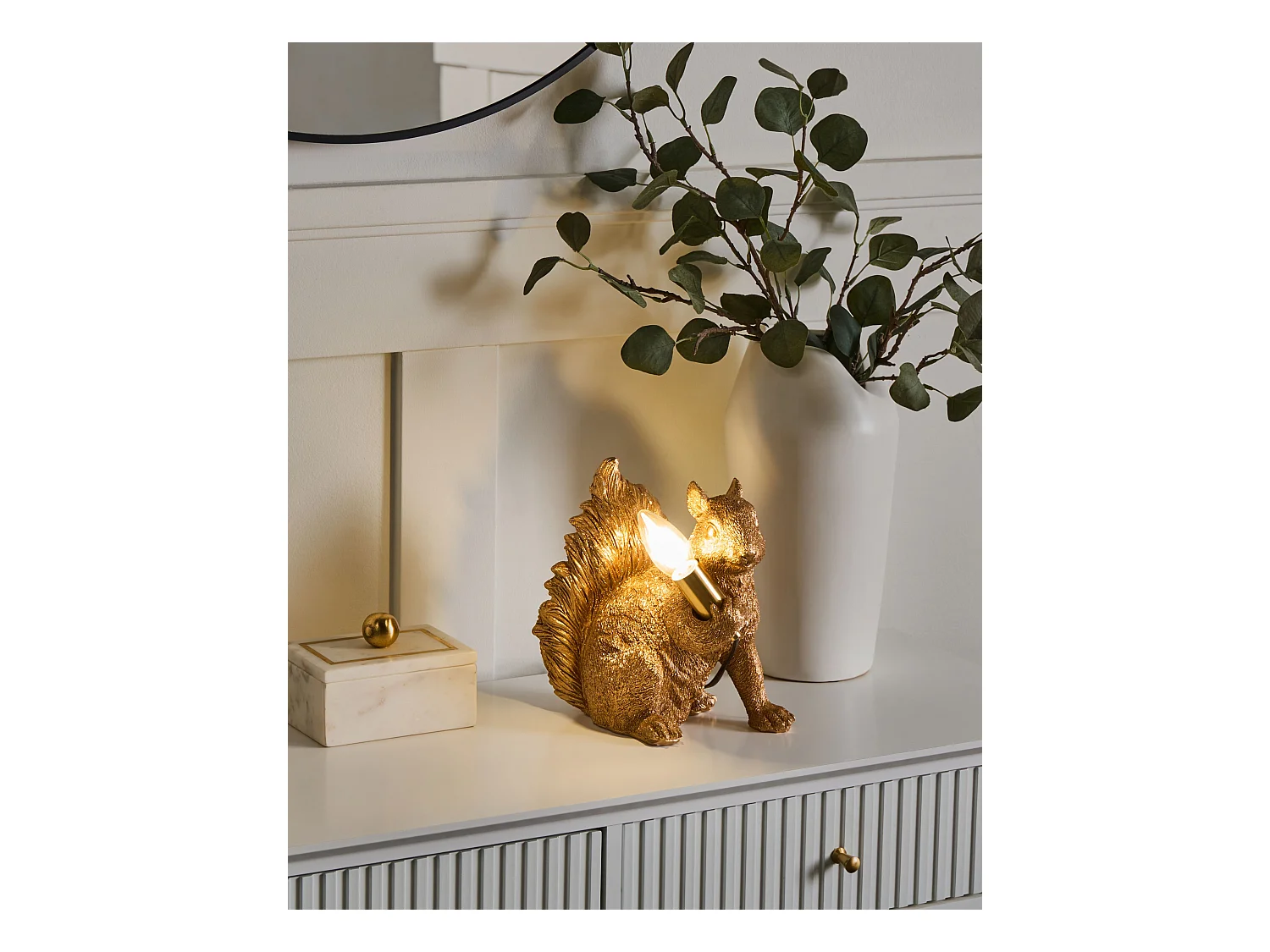 Lampe à poser Écureuil PINOLI Doré