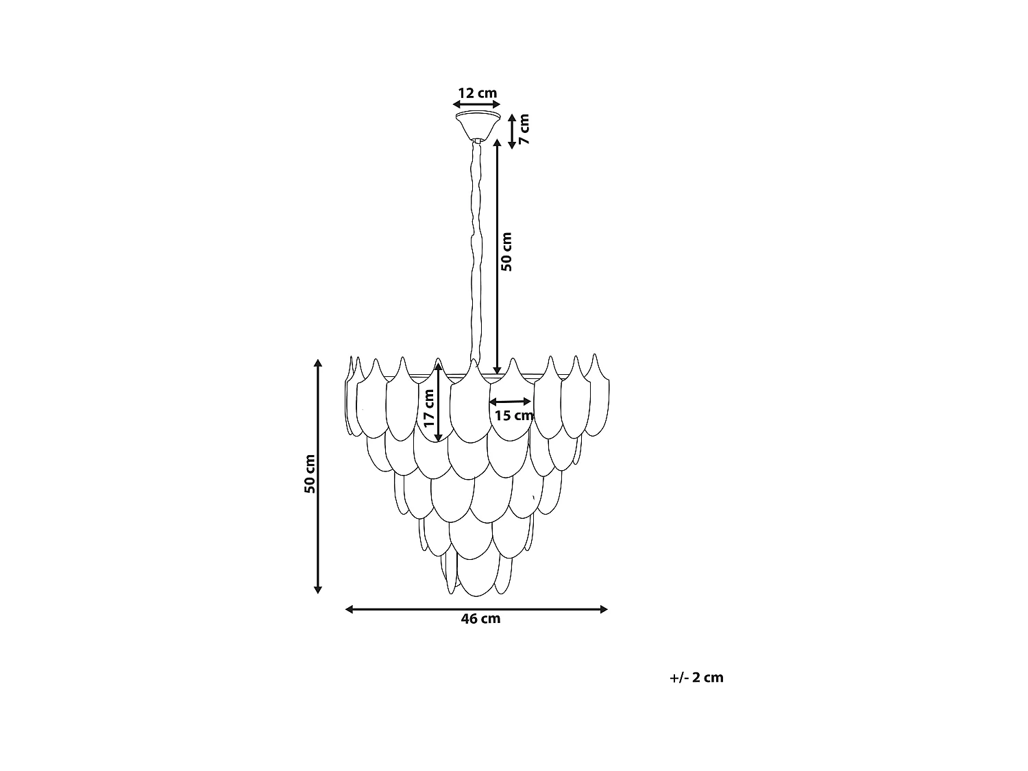 Lustre AGUIRRE Verre Laiton