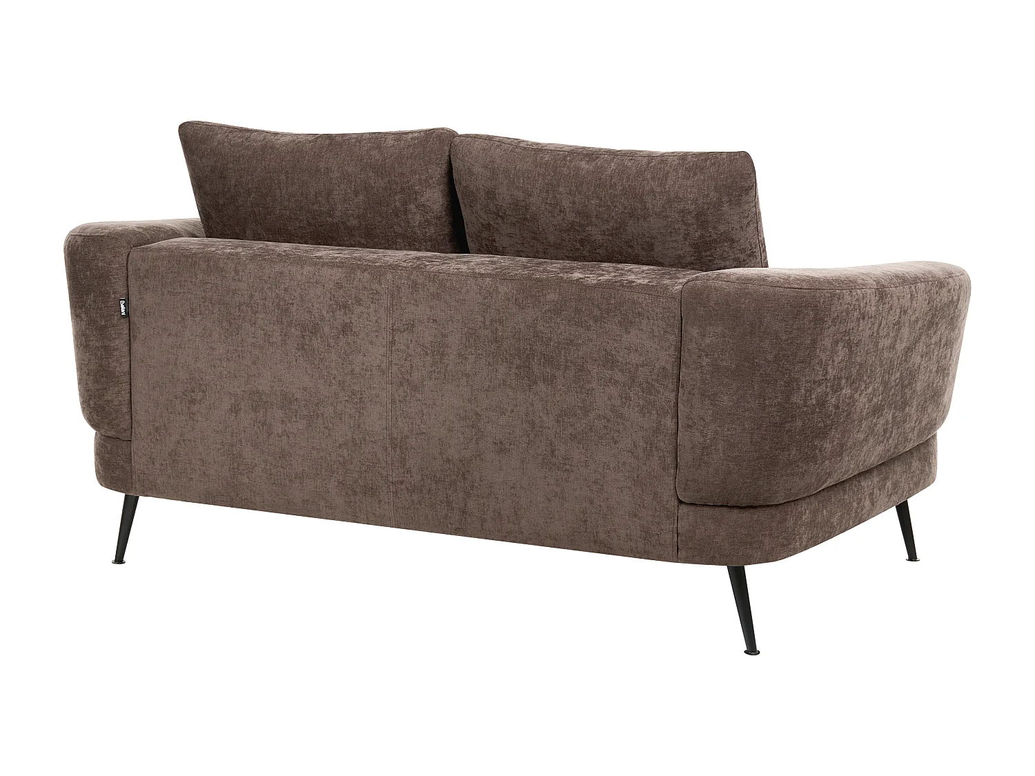 Canapé 2 places KJAER Tissu chenille Marron foncé