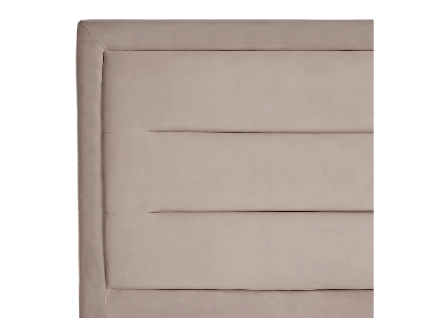 Lit à eau Velours ROUEN 160 x 200 cm Taupe