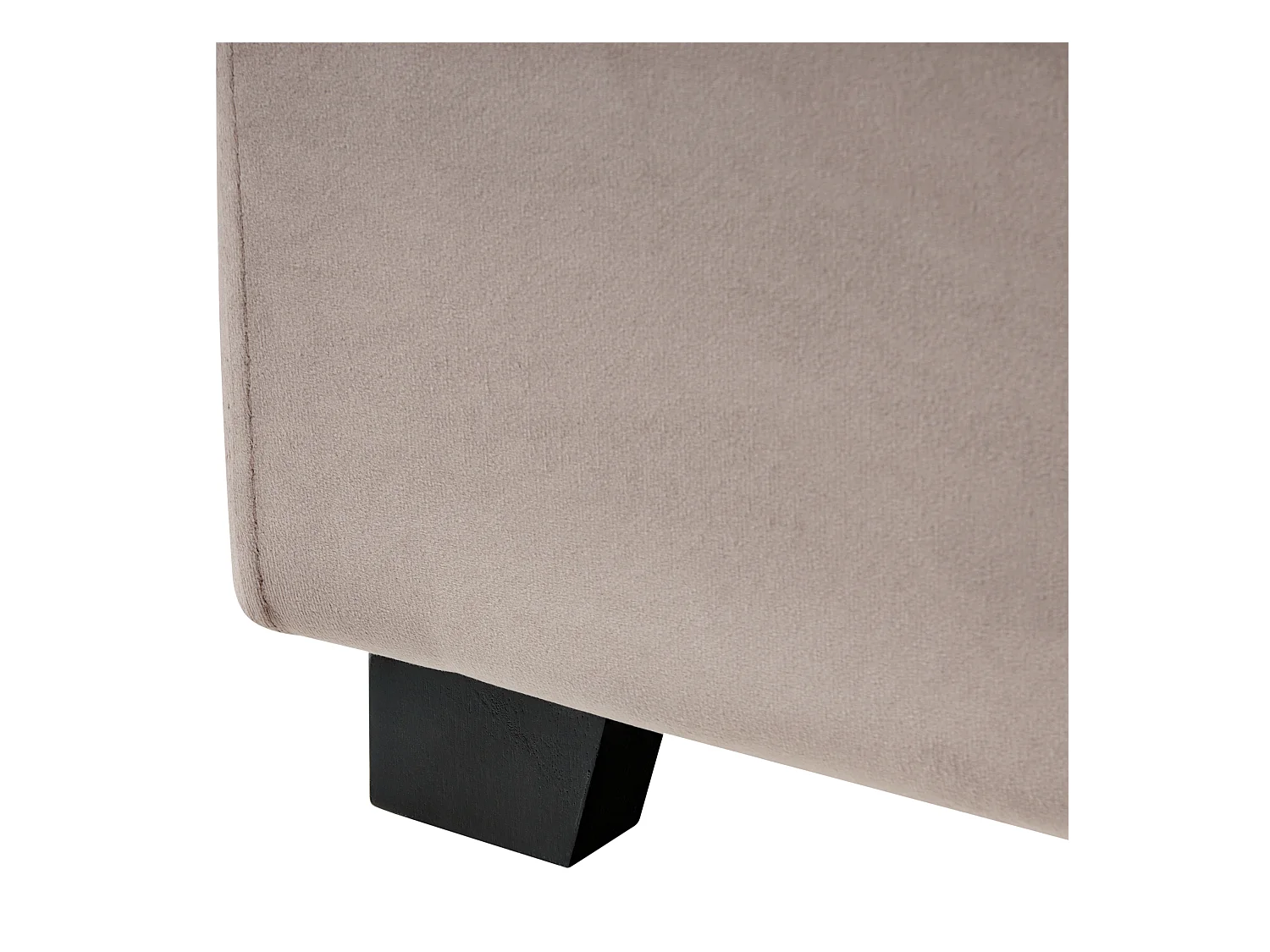 Lit à eau Velours ROUEN 160 x 200 cm Taupe