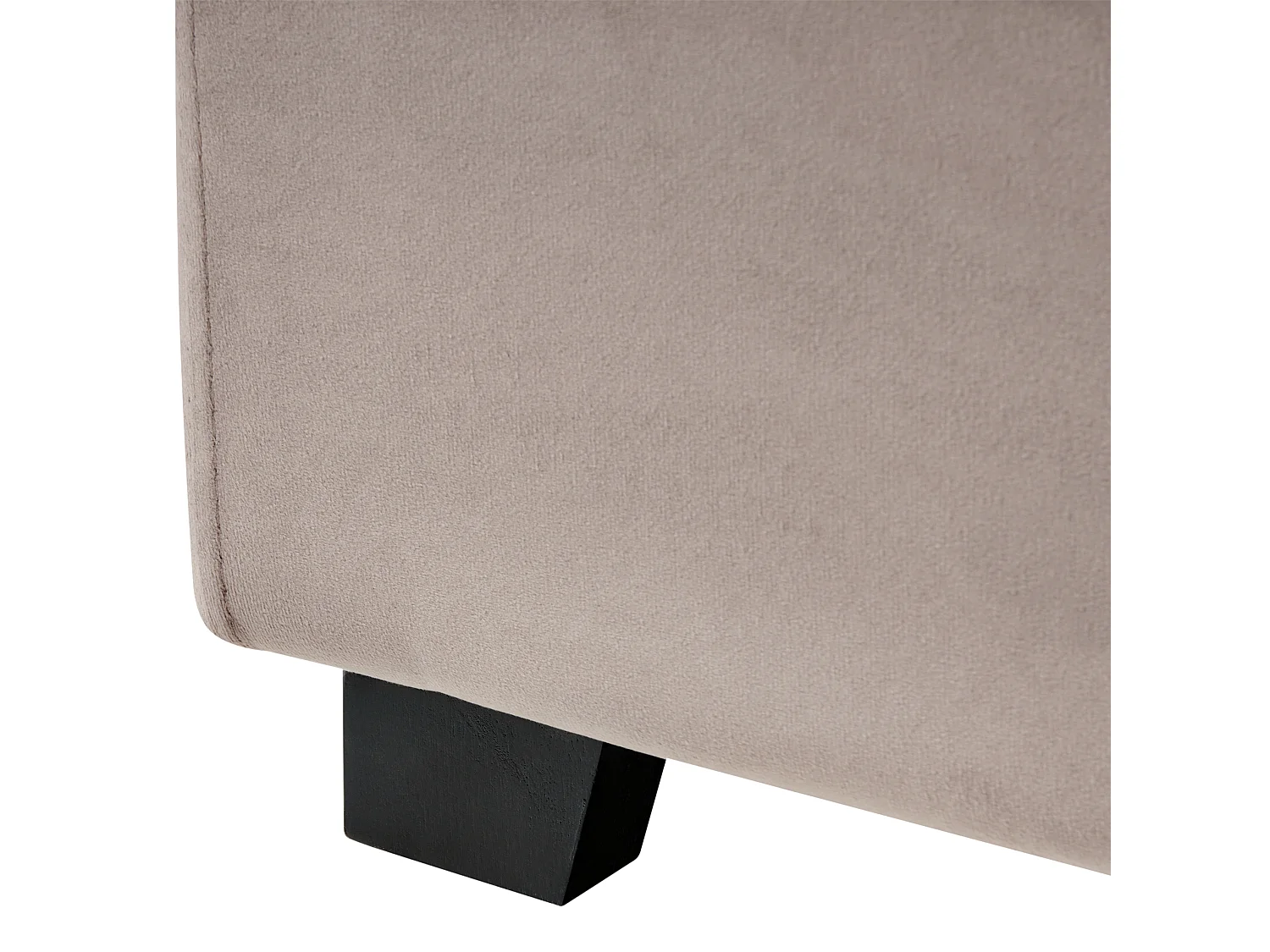 Lit à eau Velours ROUEN 160 x 200 cm Taupe