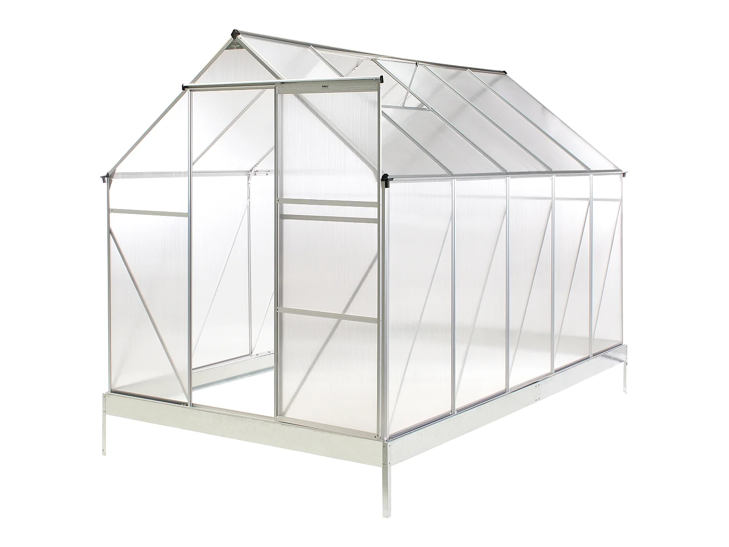 Serre de jardin APULIA 190 cm 315 cm Argenté