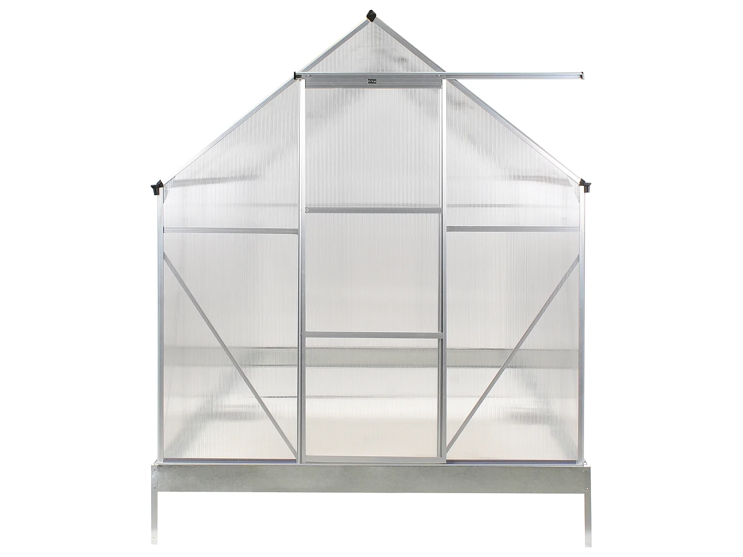 Serre de jardin APULIA 190 cm 315 cm Argenté