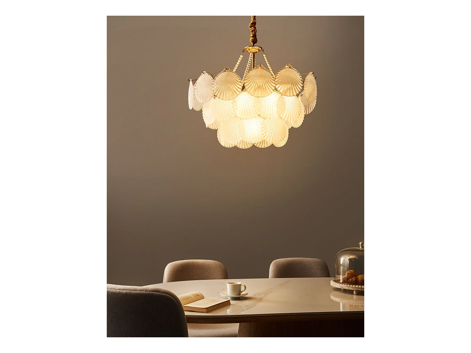 Lustre BIGOTE Verre Laiton