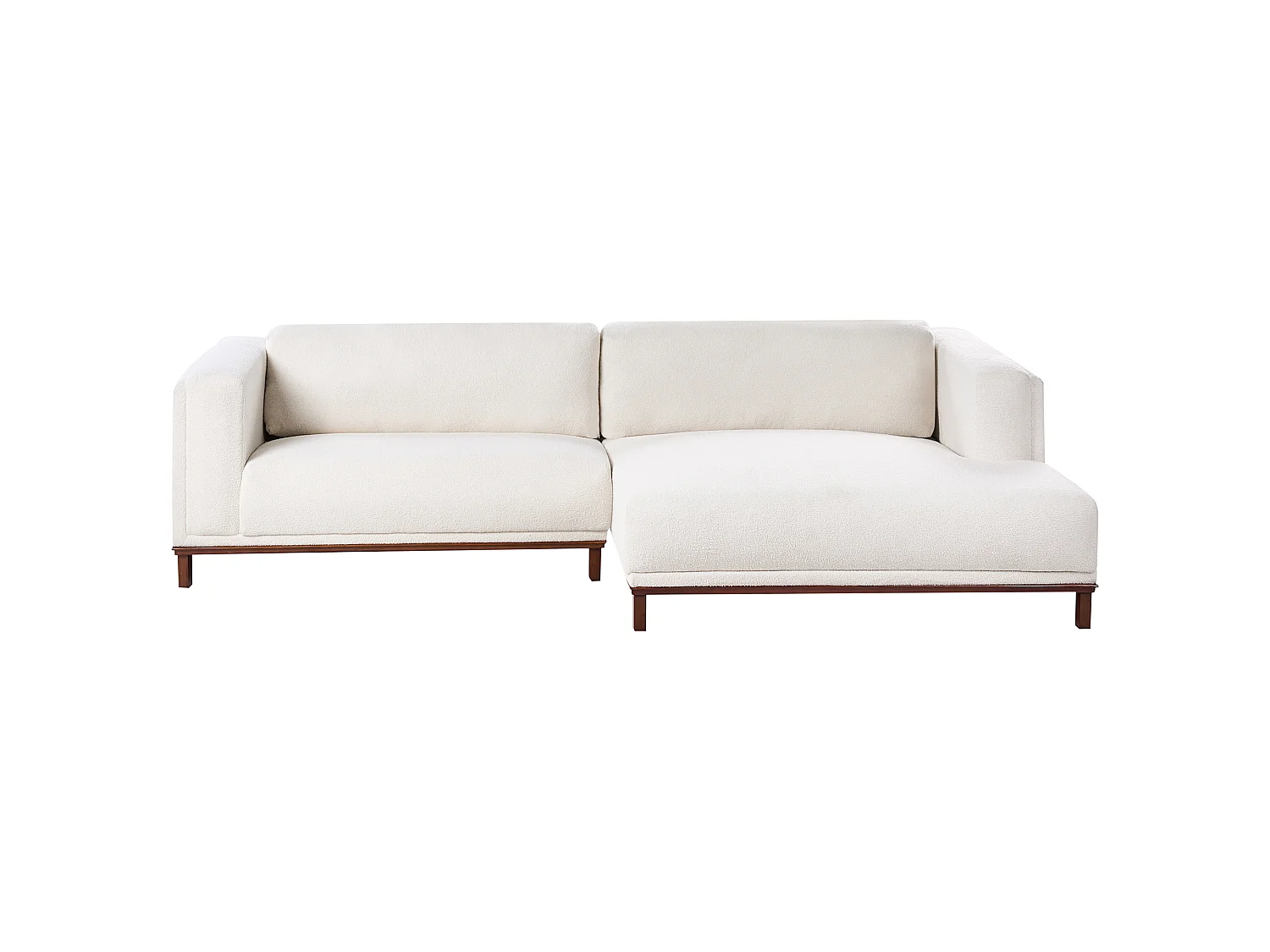 Corner Sofa 4 Seater VENG Boucle Off-White Left Hand