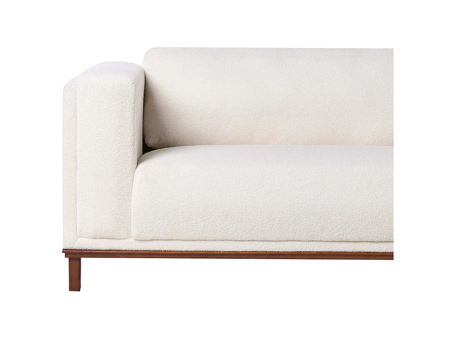 Corner Sofa 4 Seater VENG Boucle Off-White Left Hand