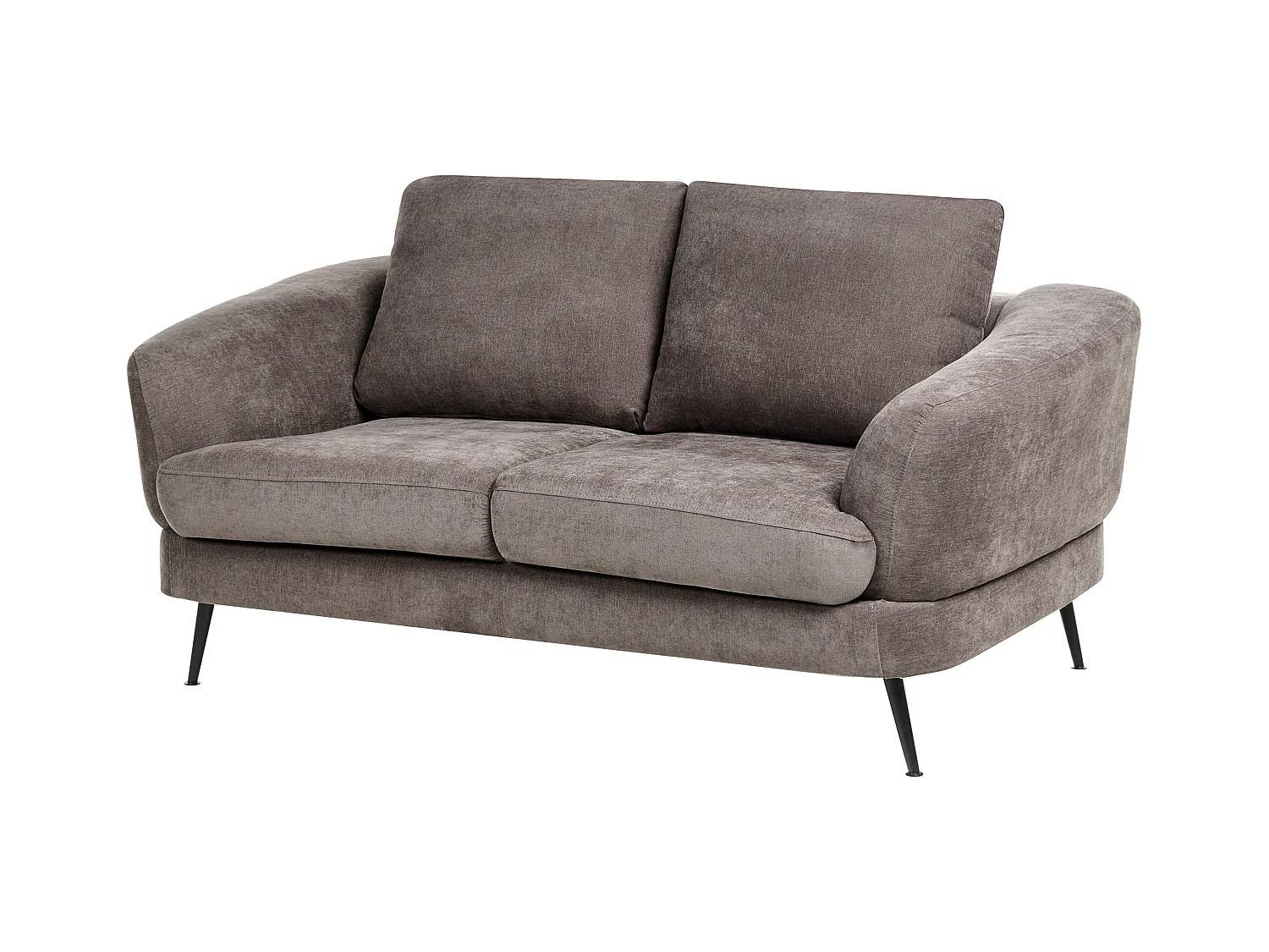 Canapé 2 places KJAER Tissu chenille Taupe